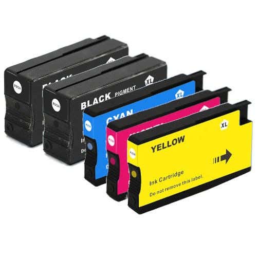 HP 962XL High-Yield Remanufactured Ink Cartridge 5-Pack Combo